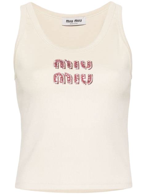 miu miu tanktop|miu miou tops.